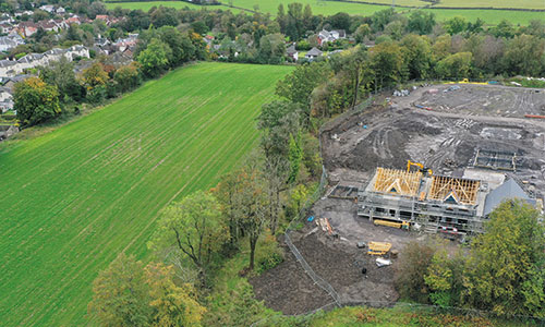 Building site in the country